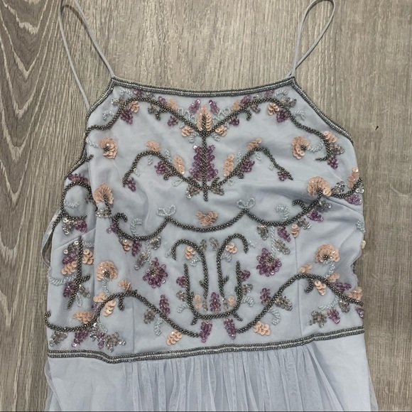 Adrianna Papell Serenity Tulle Halter Flor… - Picture 5 of 11